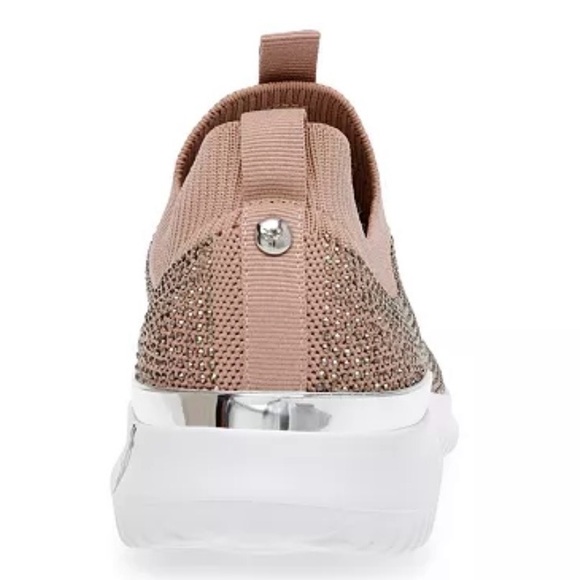 Anne Klein Mylee Blush Knit Slip-On Sneakers Size 6 Comfy Casual Everyday Shoes - Picture 3 of 8